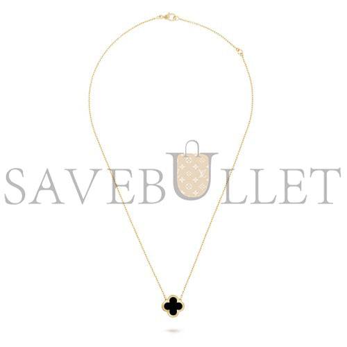 VAN CLEEF ARPELS PURE ALHAMBRA PENDANT - YELLOW GOLD, ONYX  VCARB13900