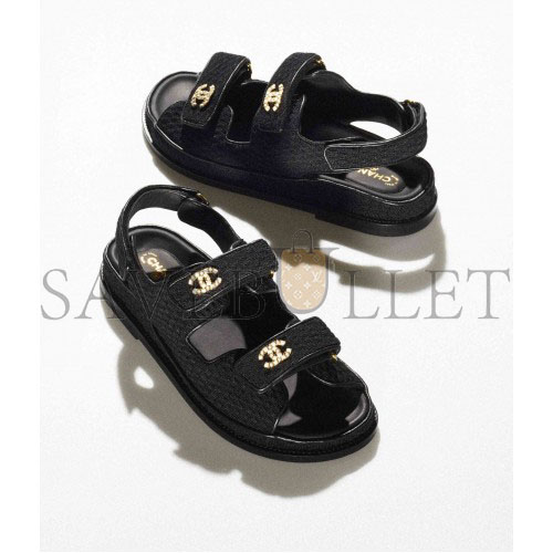 Ch*el sandals knitwearblack g35927 x56555 94305