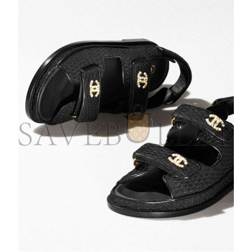 Ch*el sandals knitwearblack g35927 x56555 94305