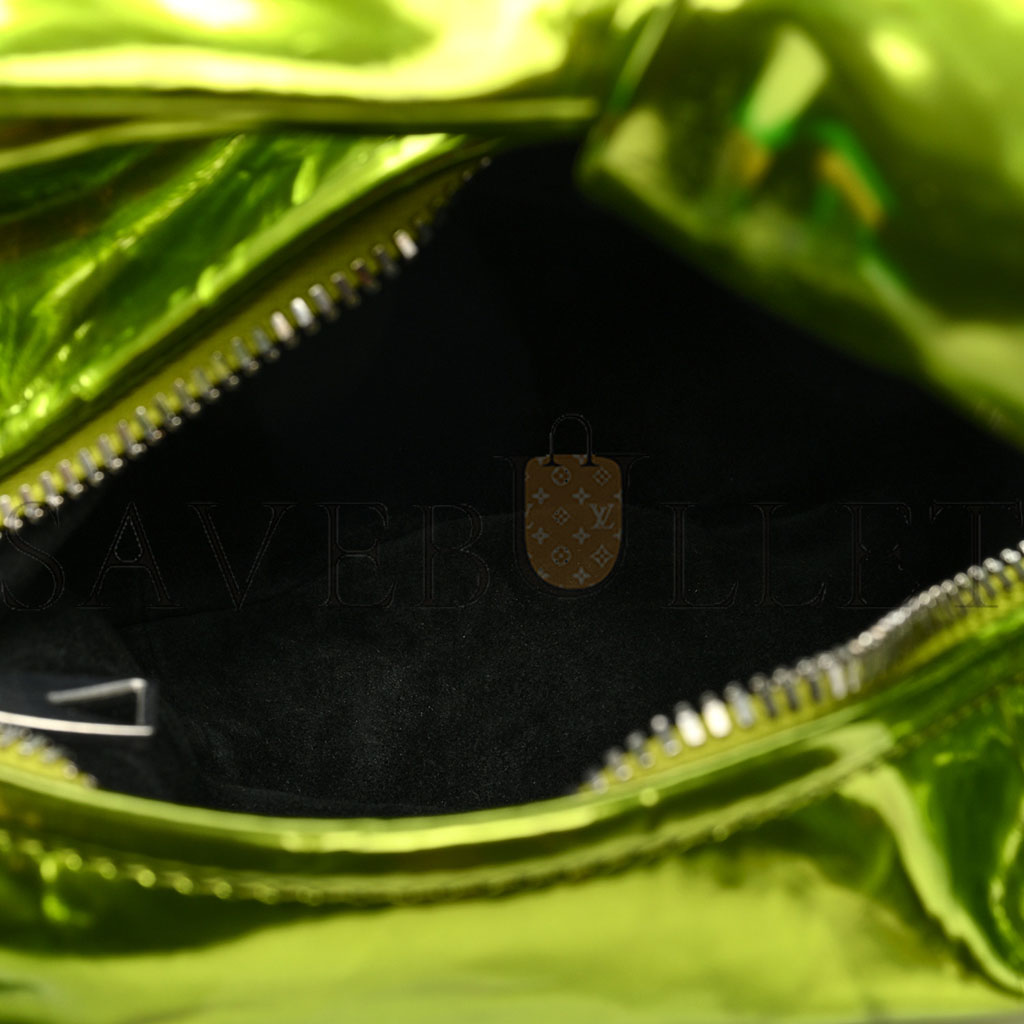 bo*te*ga Ve*ne*ta metallic crushed calfskin mini jodie chlorophyll (26*13*5cm)