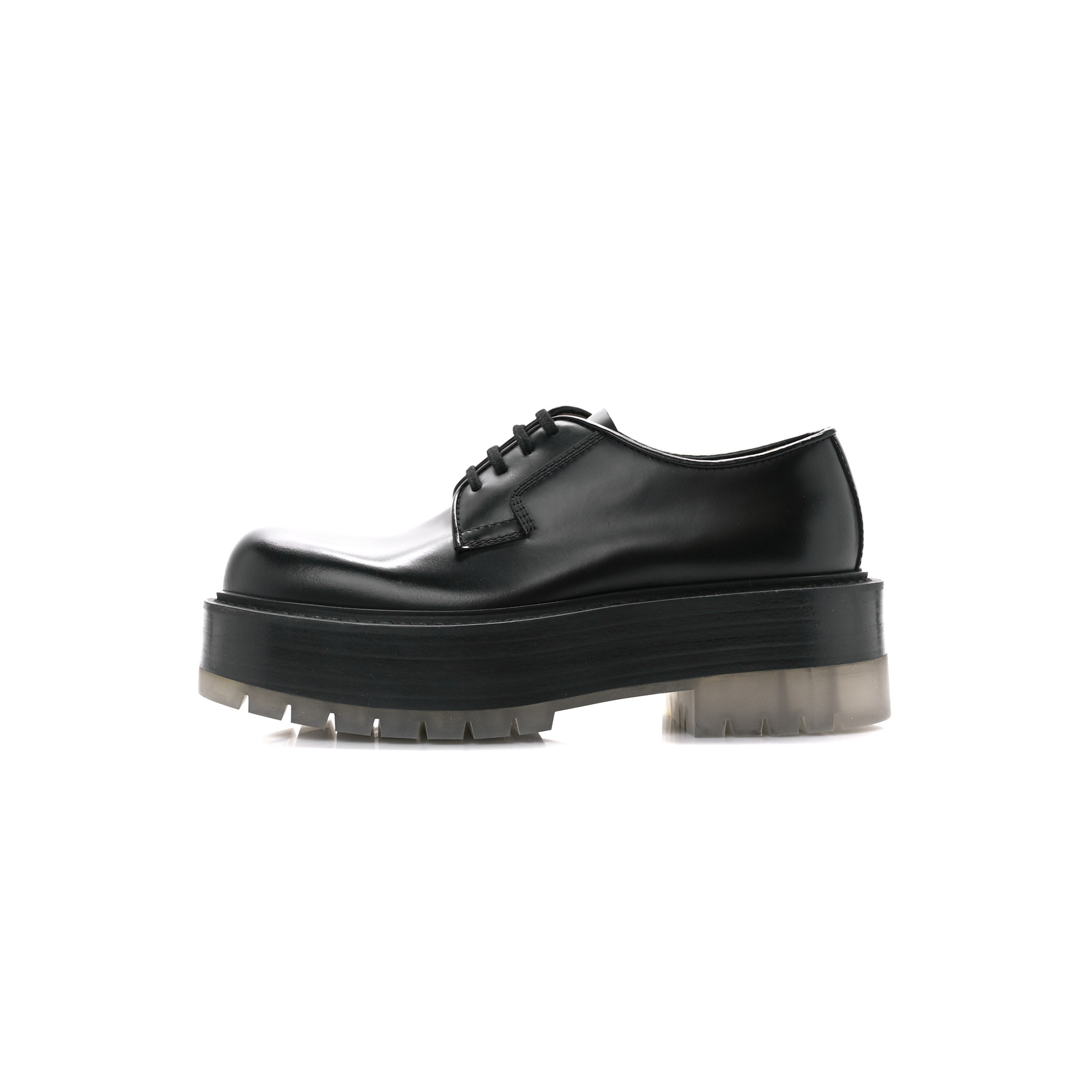 Bo*te*ga ve*ne*ta calfskin platform derby shoes 38 black