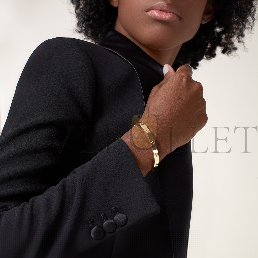 Ca*t*er  love bracelet, 4 diamonds b6070017