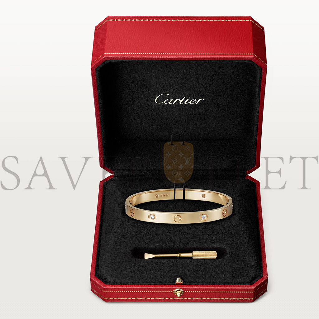 Ca*t*er  love bracelet, 4 diamonds b6070017