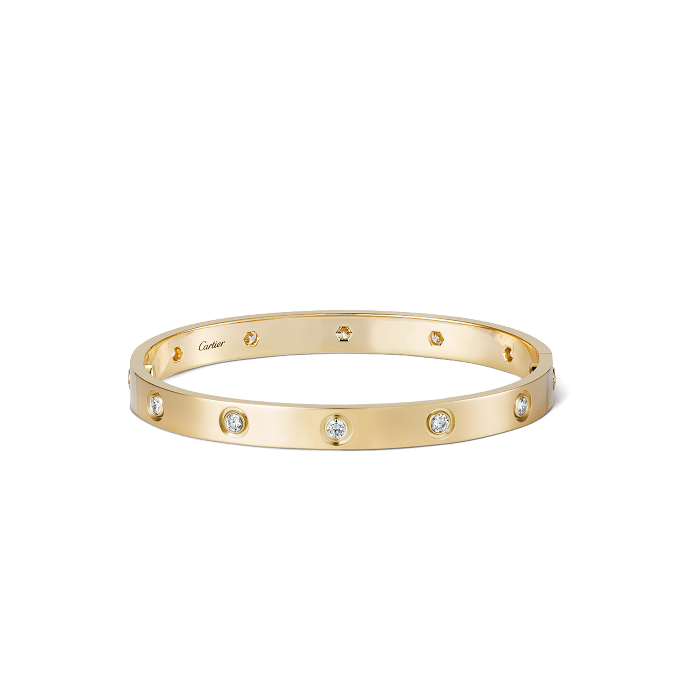 Ca*t*er  love bracelet, 10 diamonds  b6070317