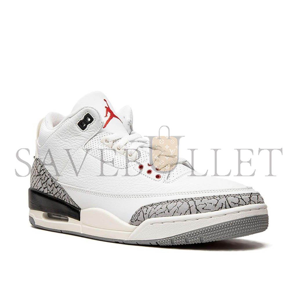 AIR JORDAN 3 WHITE CEMENT REIMAGINED SHOES DN3707-100