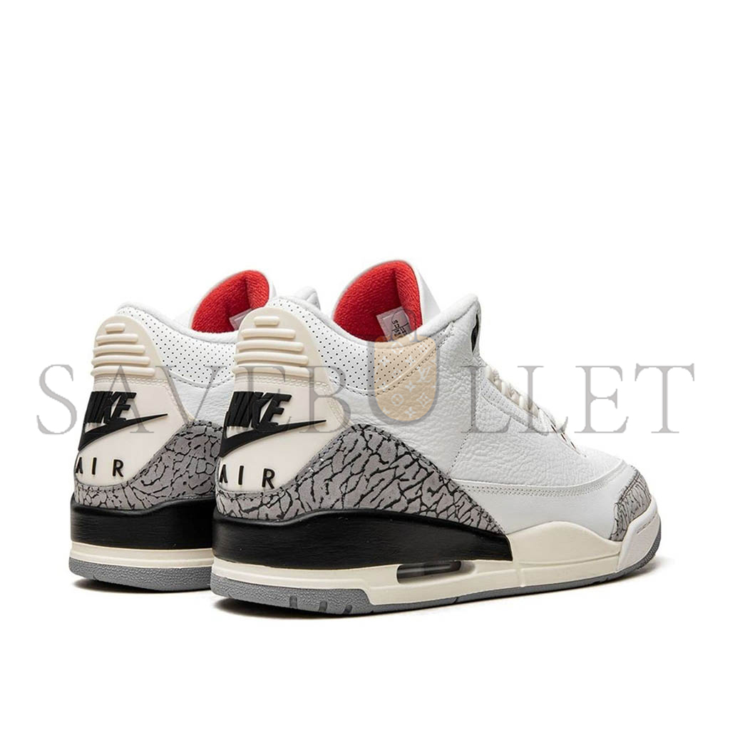 AIR JORDAN 3 WHITE CEMENT REIMAGINED SHOES DN3707-100