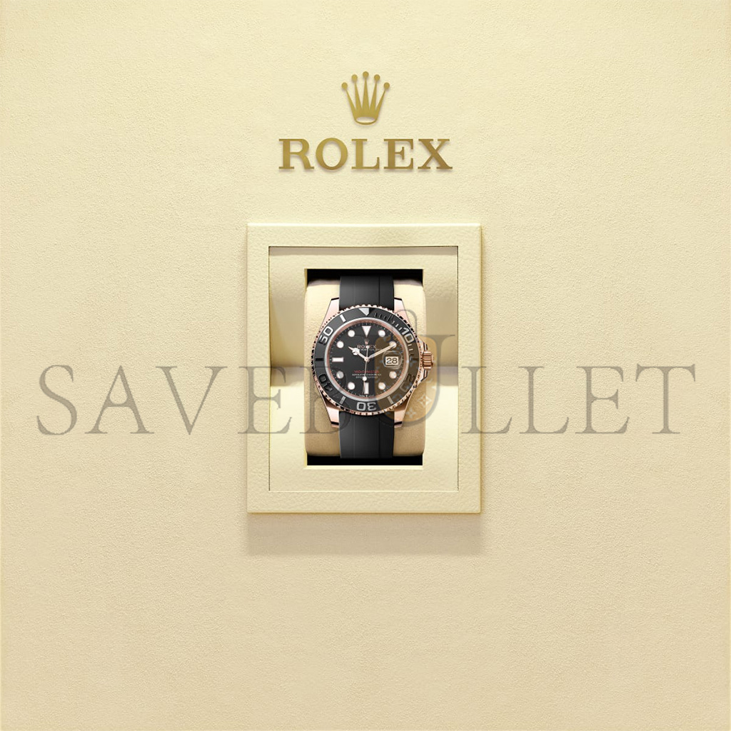R*l*x yacht-master 40 oyster, 40 mm, everose gold watch 126655