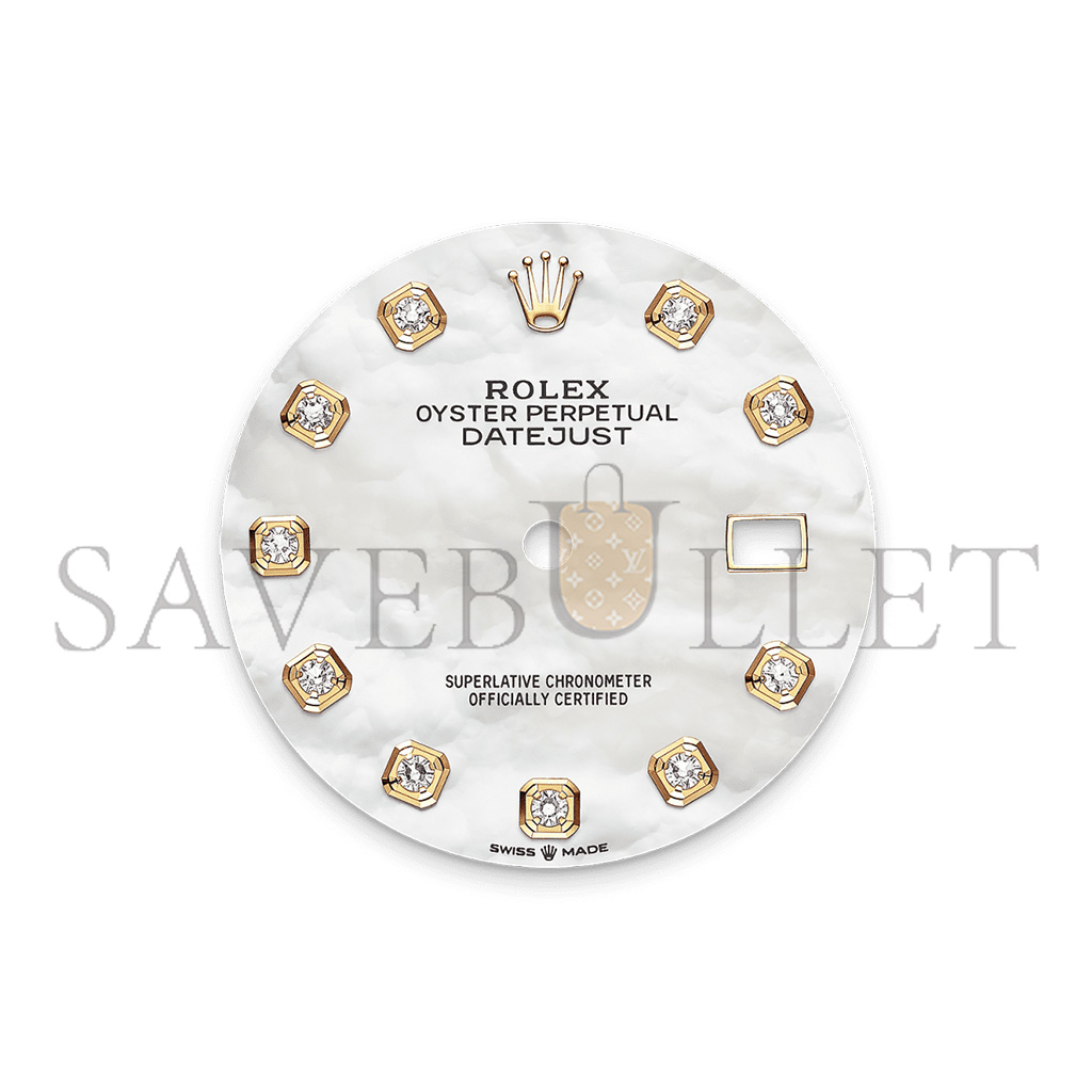 R*l*x datejust 36 oyster, 36 mm, oystersteel, yellow gold and diamonds watch 126283rbr-0009