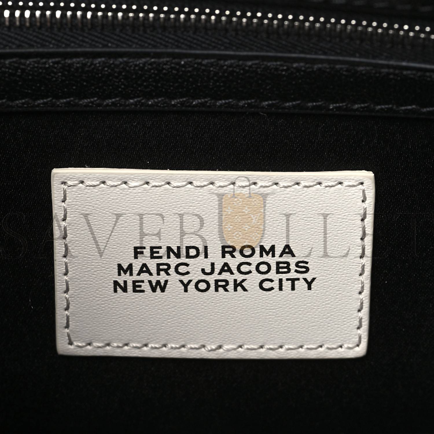 F**di x marc jacobs nappa logo medium baguette black (27*15*6cm)