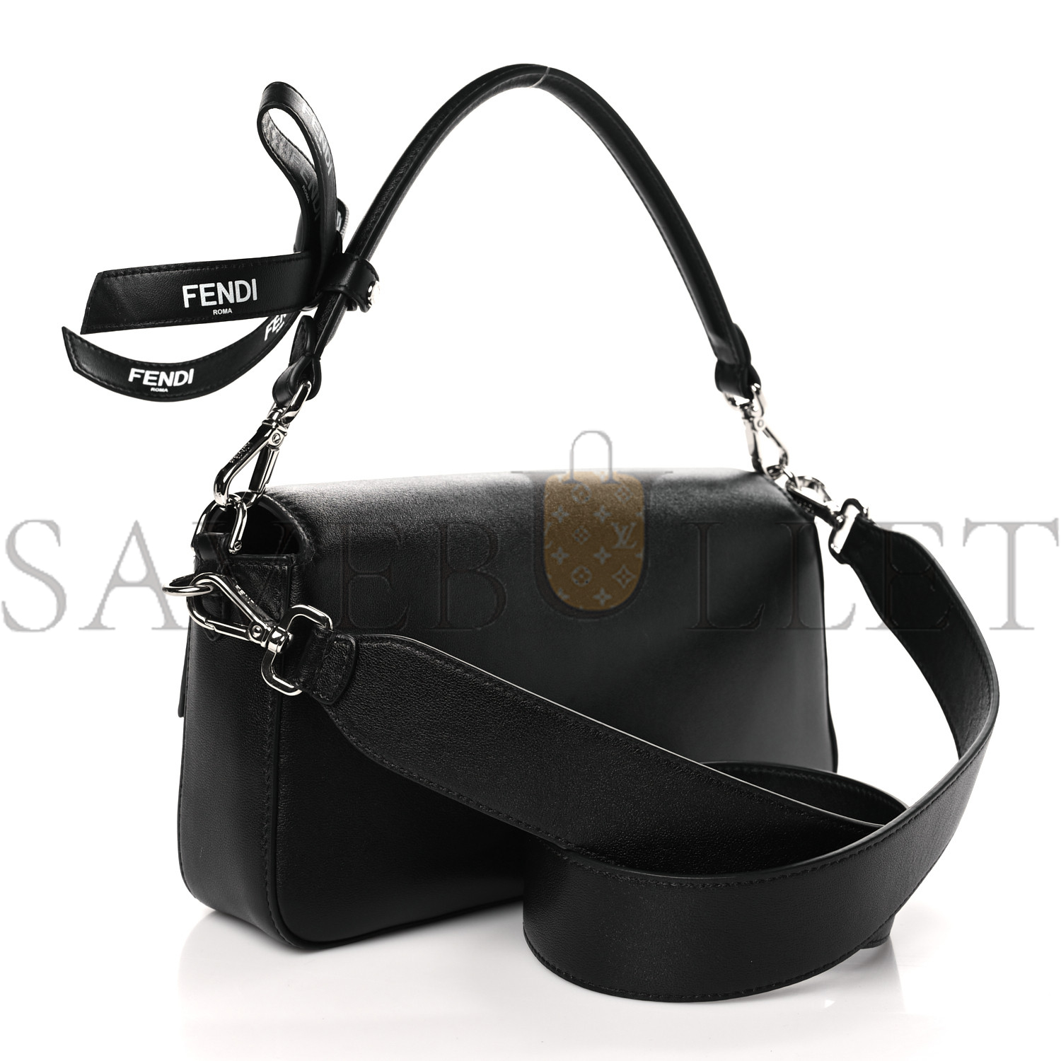 F**di x marc jacobs nappa logo medium baguette black (27*15*6cm)