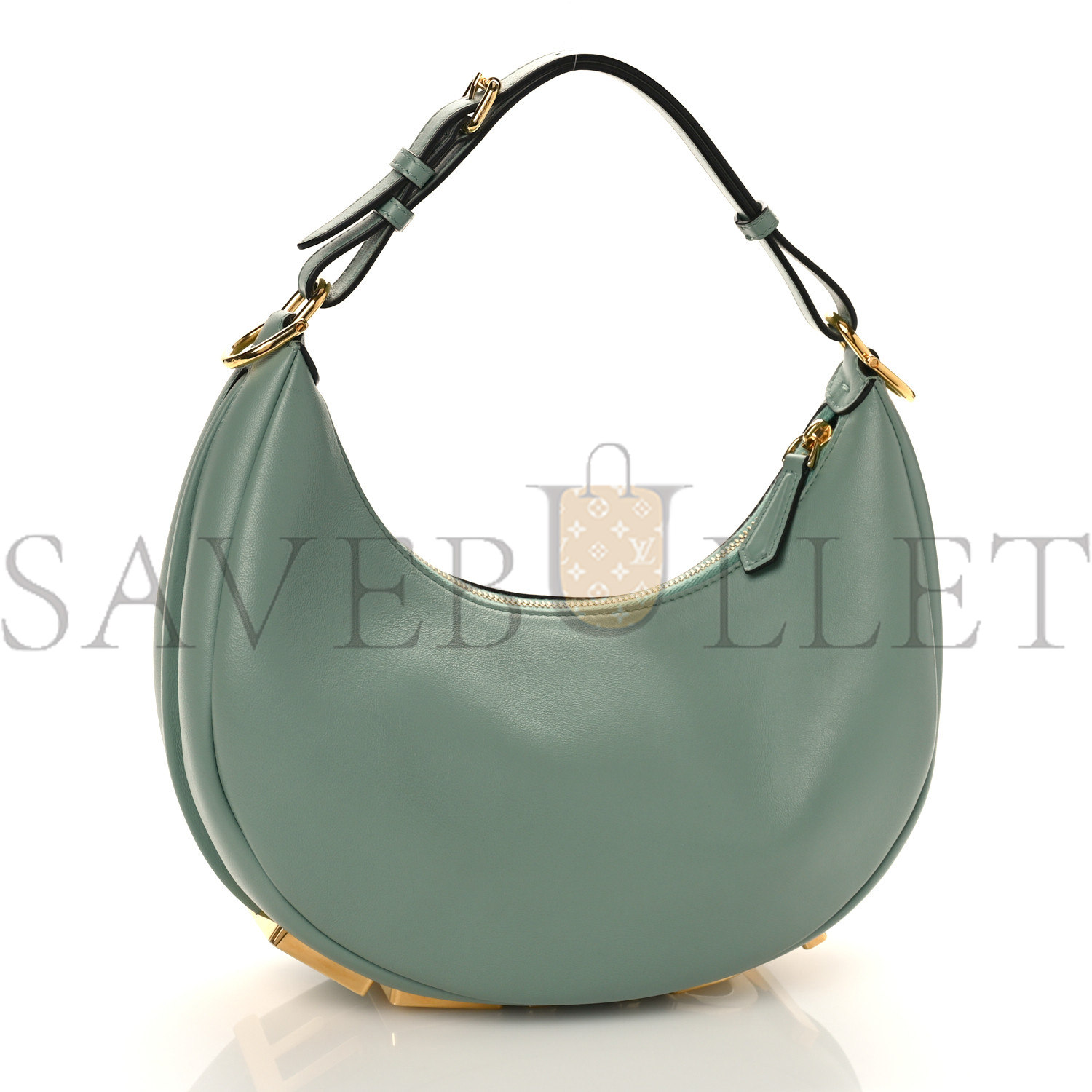 F**di vitello grace matte small F**digraphy hobo bag menta (28*18*10cm)