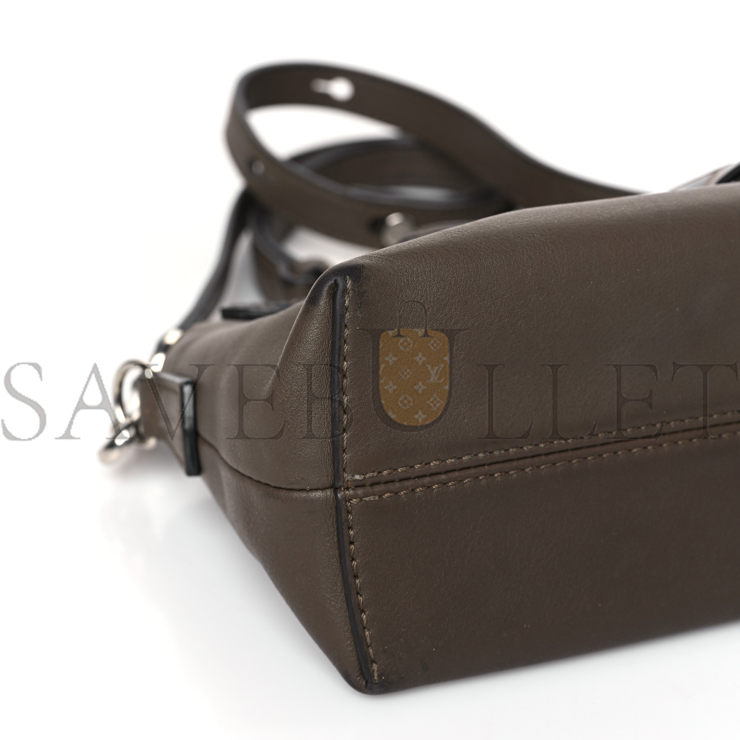 F**di vitello dolce bi-color ff 1974 embossed mini by the way boston bag maya black (22*14*10cm)