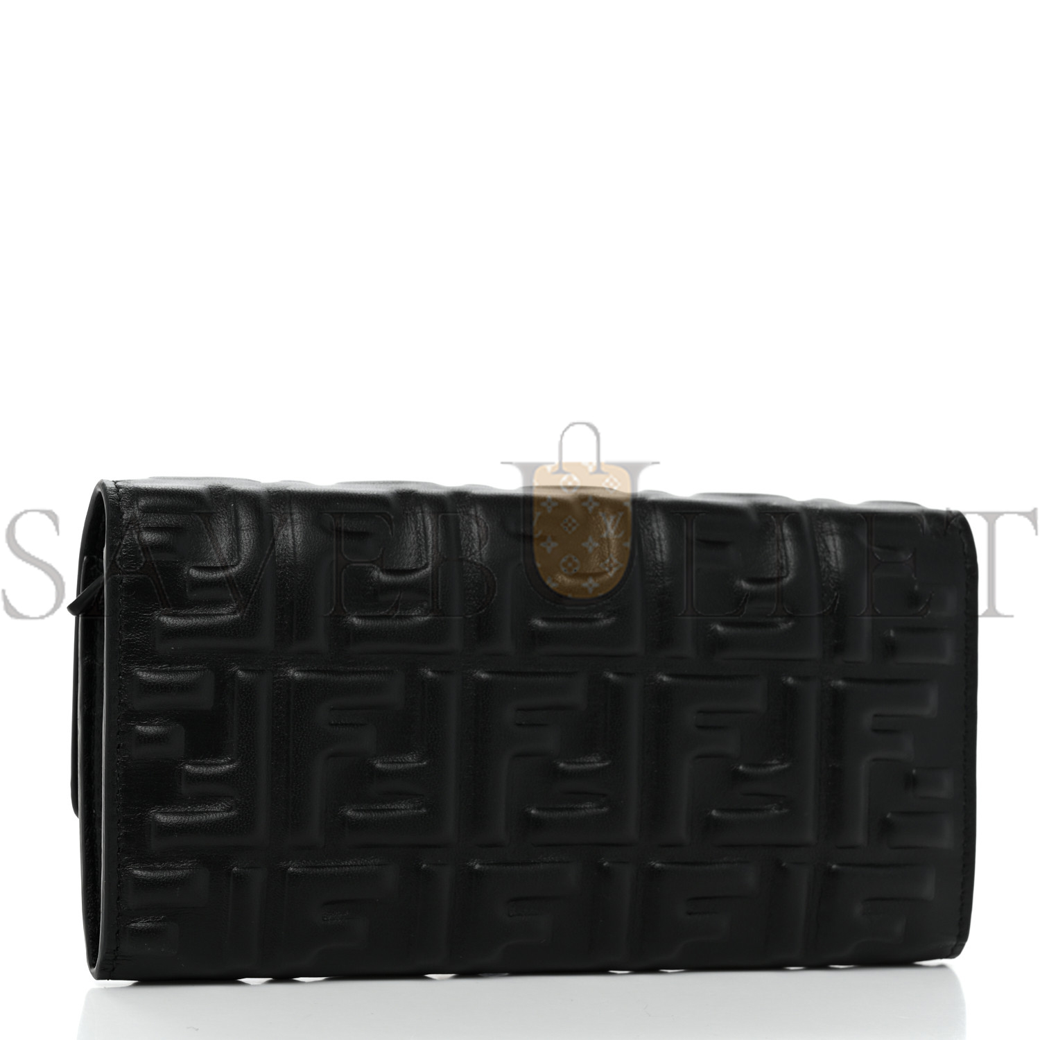 F**di nappa matisse ff embossed continental wallet black (18*11*3cm)