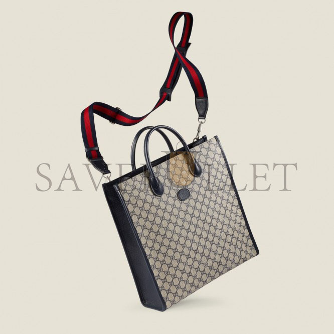 G*u*i medium tote bag with interlocking&g  ‎674155 （38.5*36*12cm）