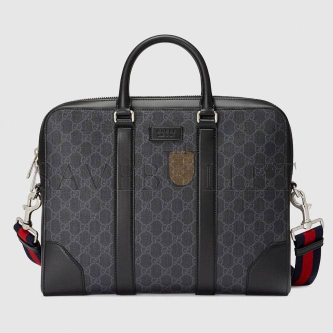 G*u*i gg black briefcase 474135  (36*28*7cm)