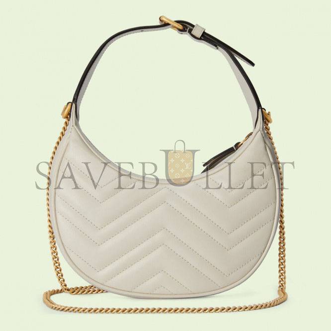 G*u*i gg marmont half-moon-shaped mini bag ‎699514  (21*11*5cm)