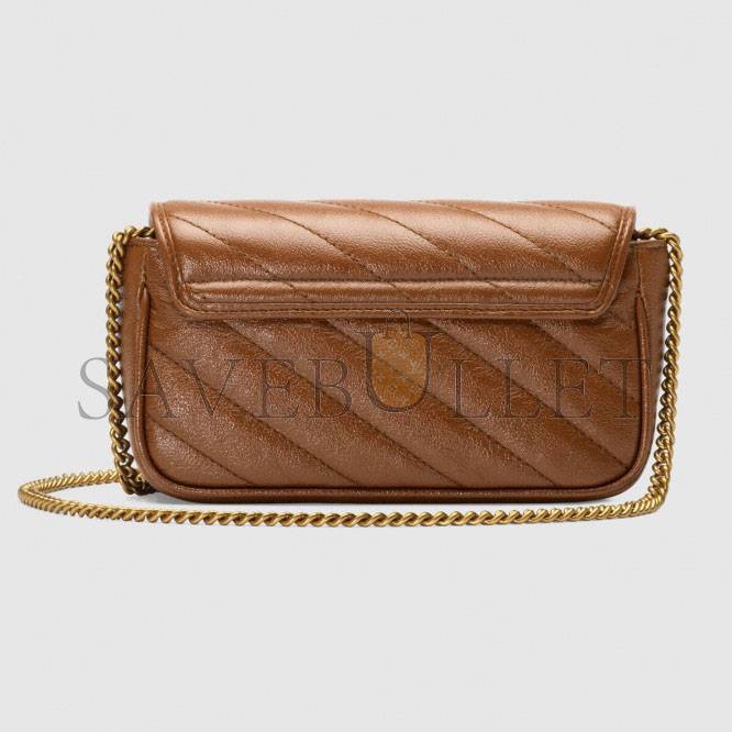 G*u*i gg marmont matelassÉ super mini bag ‎476433 （16.5*10.2*5.1cm）