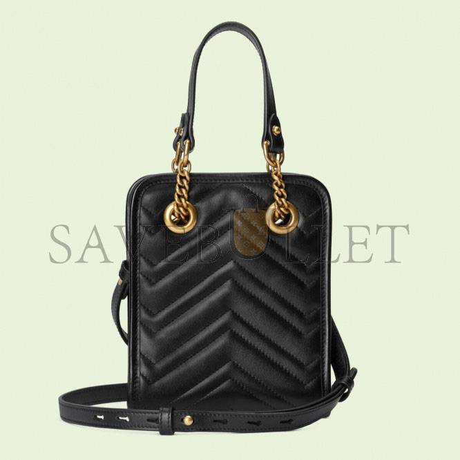 G*u*i gg marmont matelassÉ mini bag 696123 dtdht 1000 (19*16*7cm）