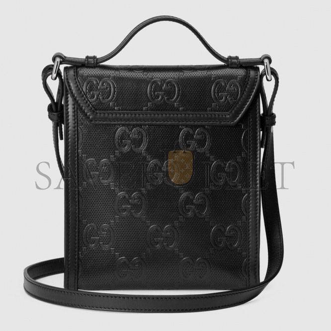 G*u*i gg embossed messenger bag 625782 （20.5*18*4cm）