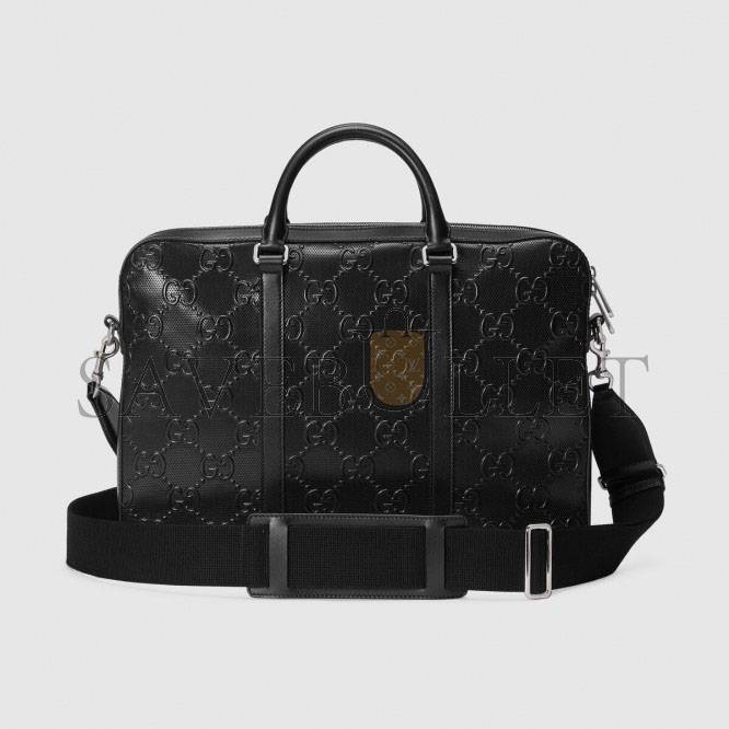 G*u*i gg embossed briefcase 658573  (40*29*6cm)