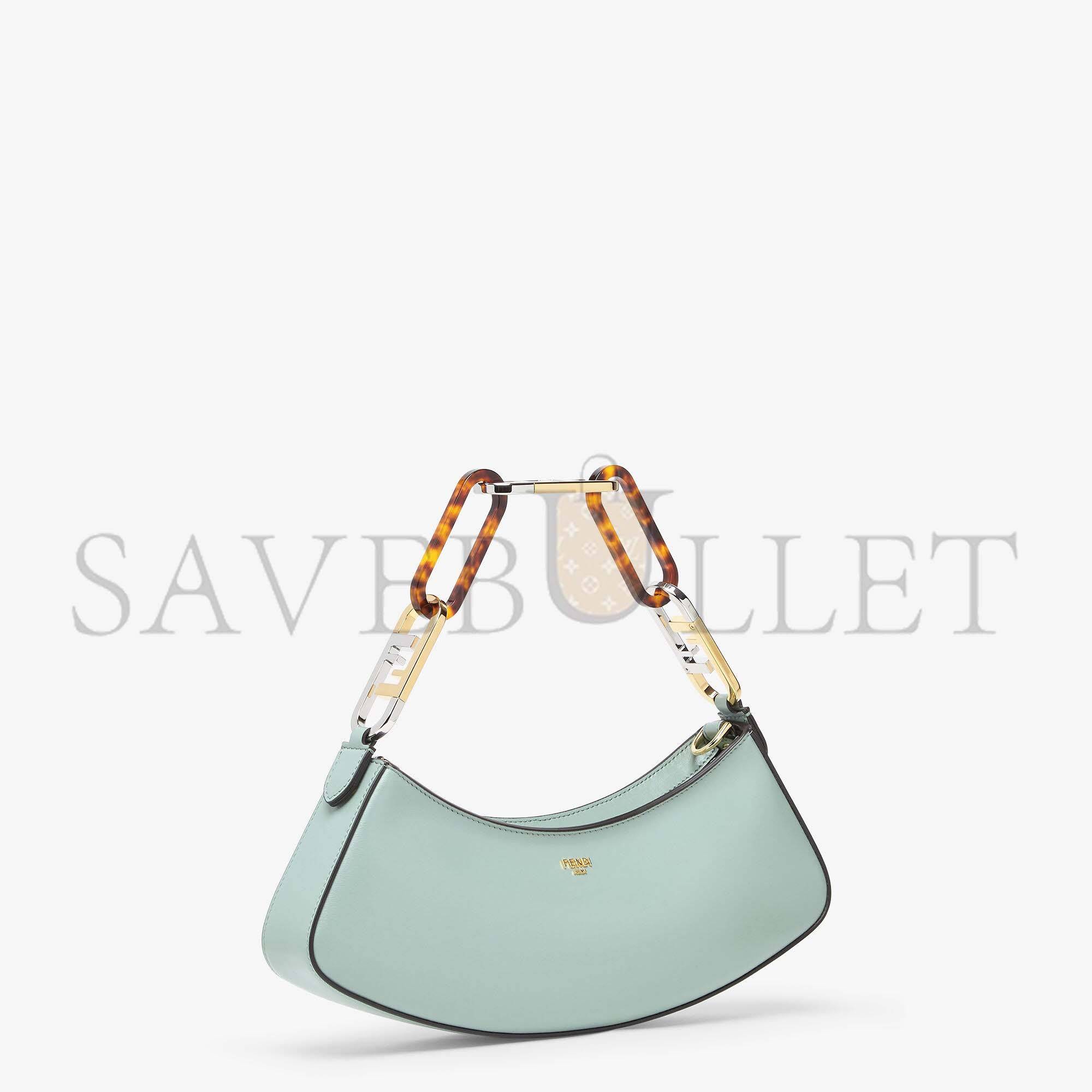 F**di o’lock swing - mint green leather pouch 8bs068ahm0f1dmz (32*11*5cm)