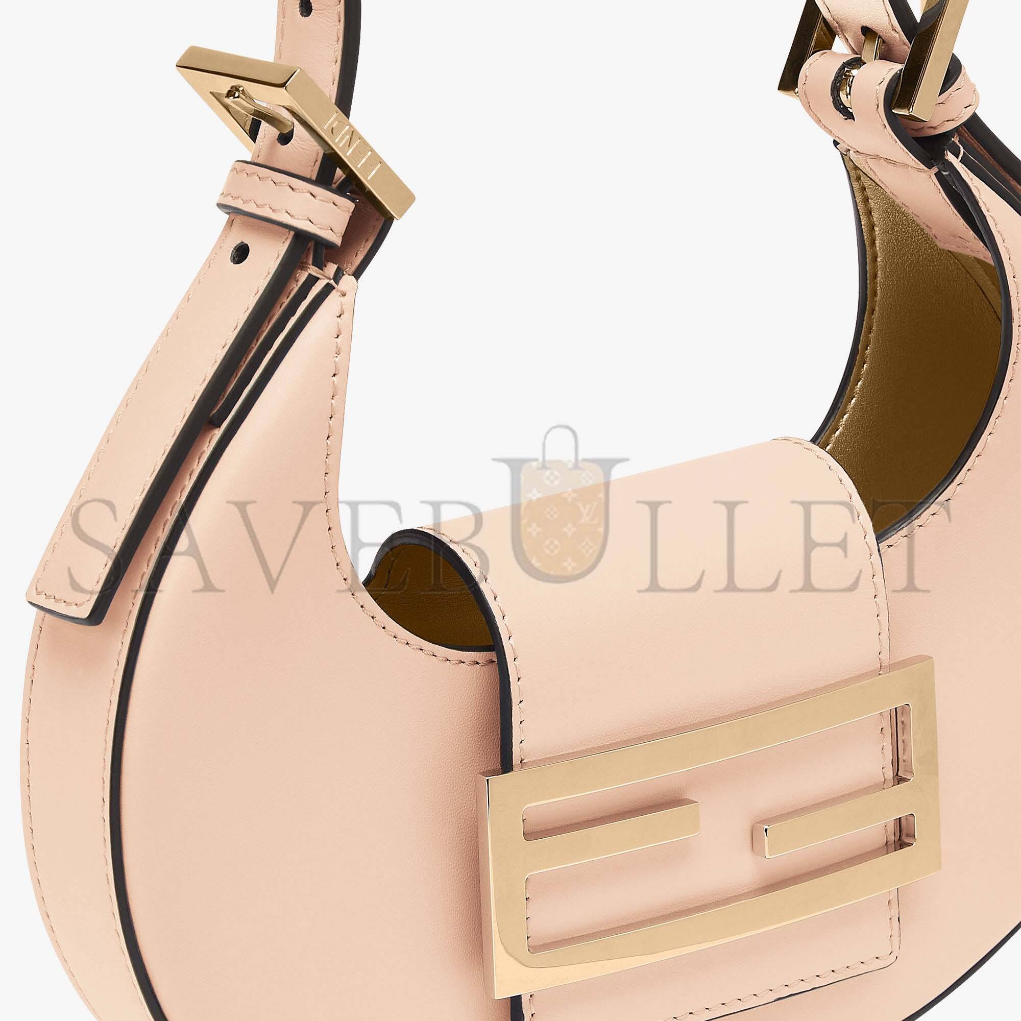 F**di cookie - pale pink leather mini bag 8bs065aaiwf14n1 (22*17.5*4.5cm)