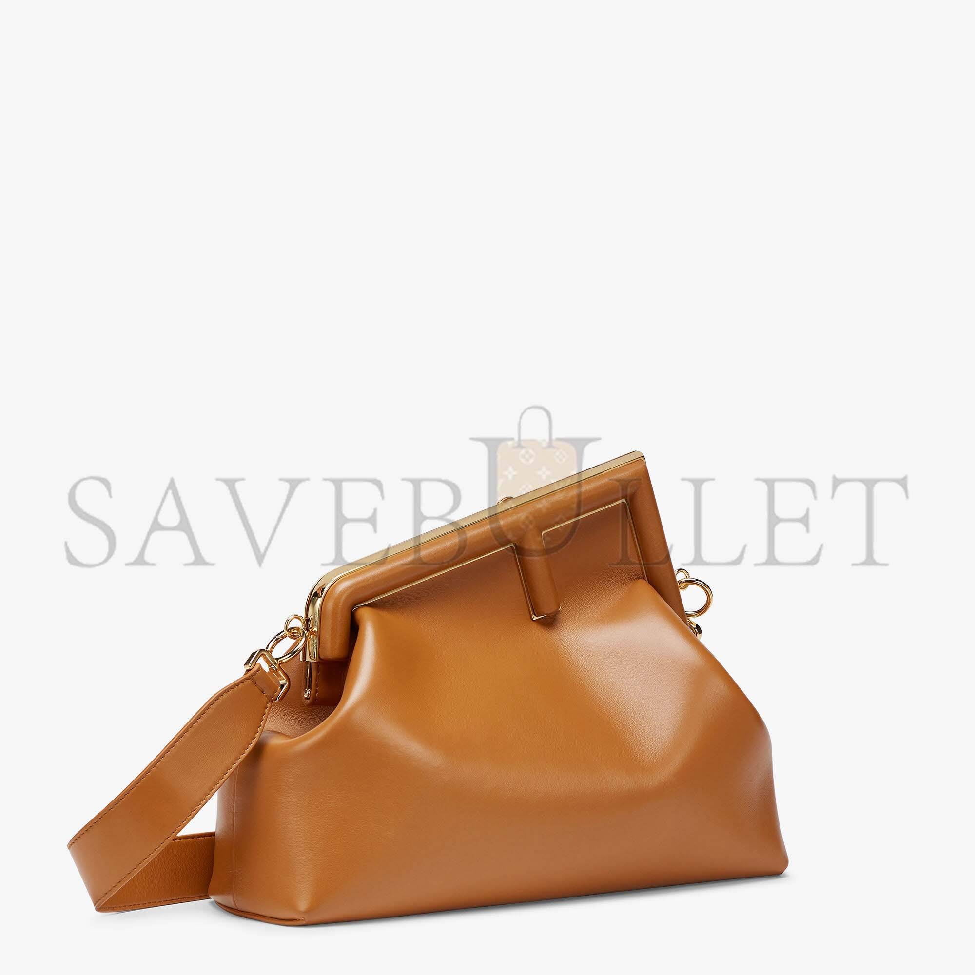 F**di first medium - brown leather bag 8bp127abvef0nyj (32.5*23.5*15cm)