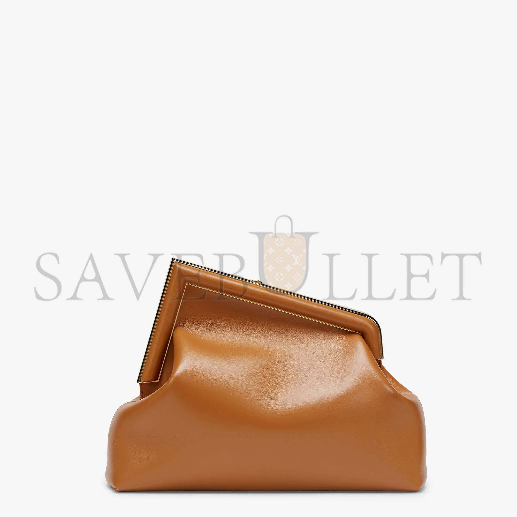 F**di first medium - brown leather bag 8bp127abvef0nyj (32.5*23.5*15cm)