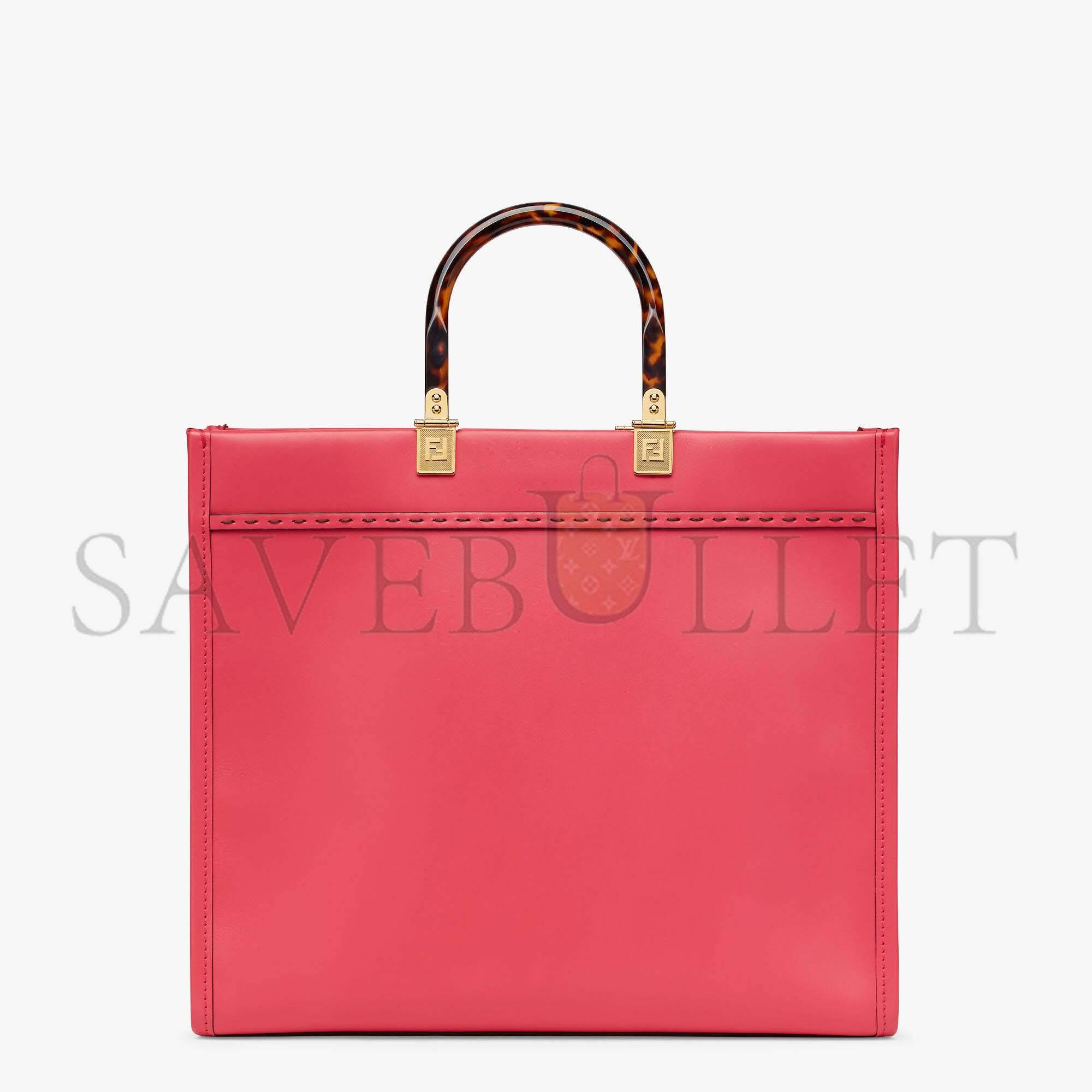 F**di sunshine medium - fuchsia leather shopper 8bh386abvlf1hb7 (35*31*17cm)