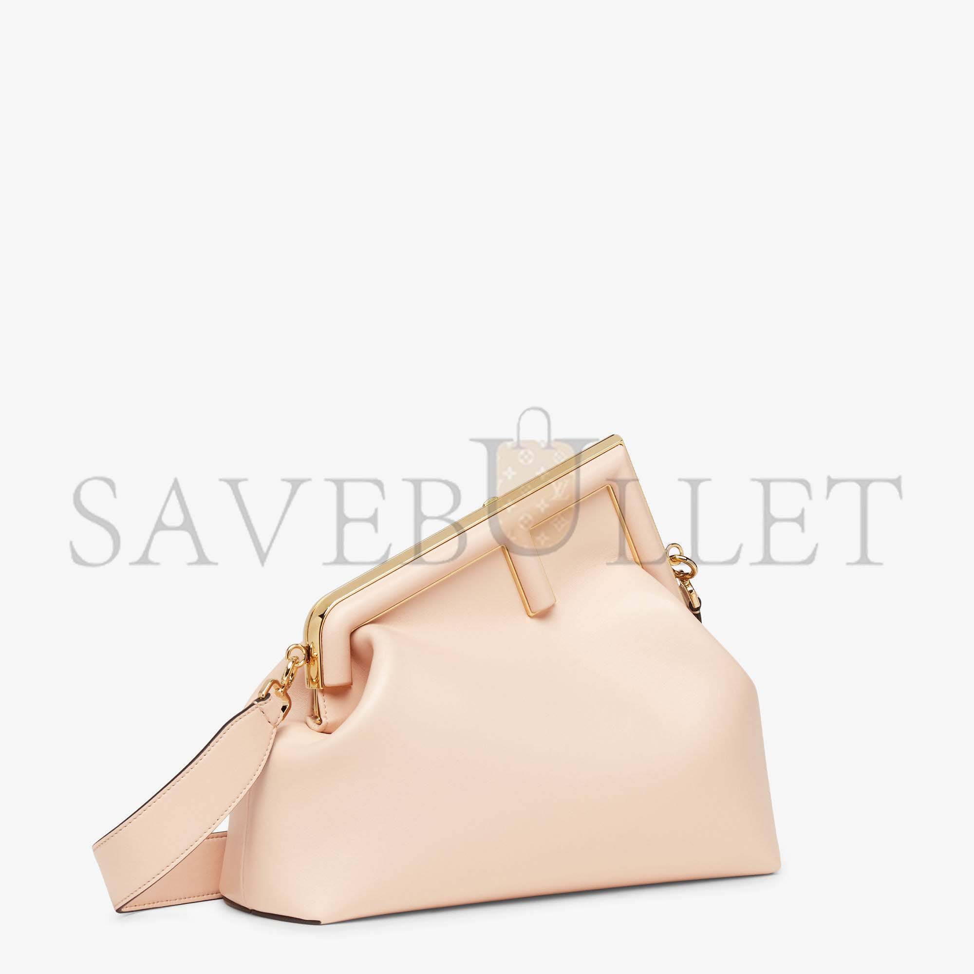 F**di first medium - pale pink leather bag 8bp127abvef14n1 (32.5*23.5*15cm)