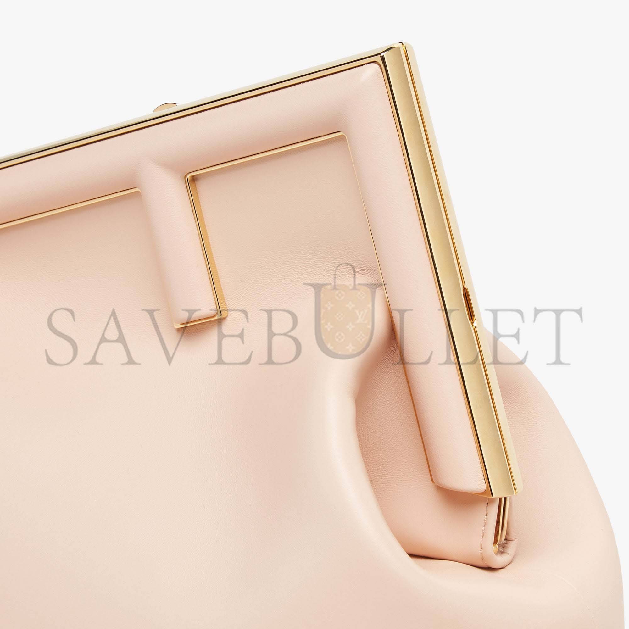 F**di first medium - pale pink leather bag 8bp127abvef14n1 (32.5*23.5*15cm)