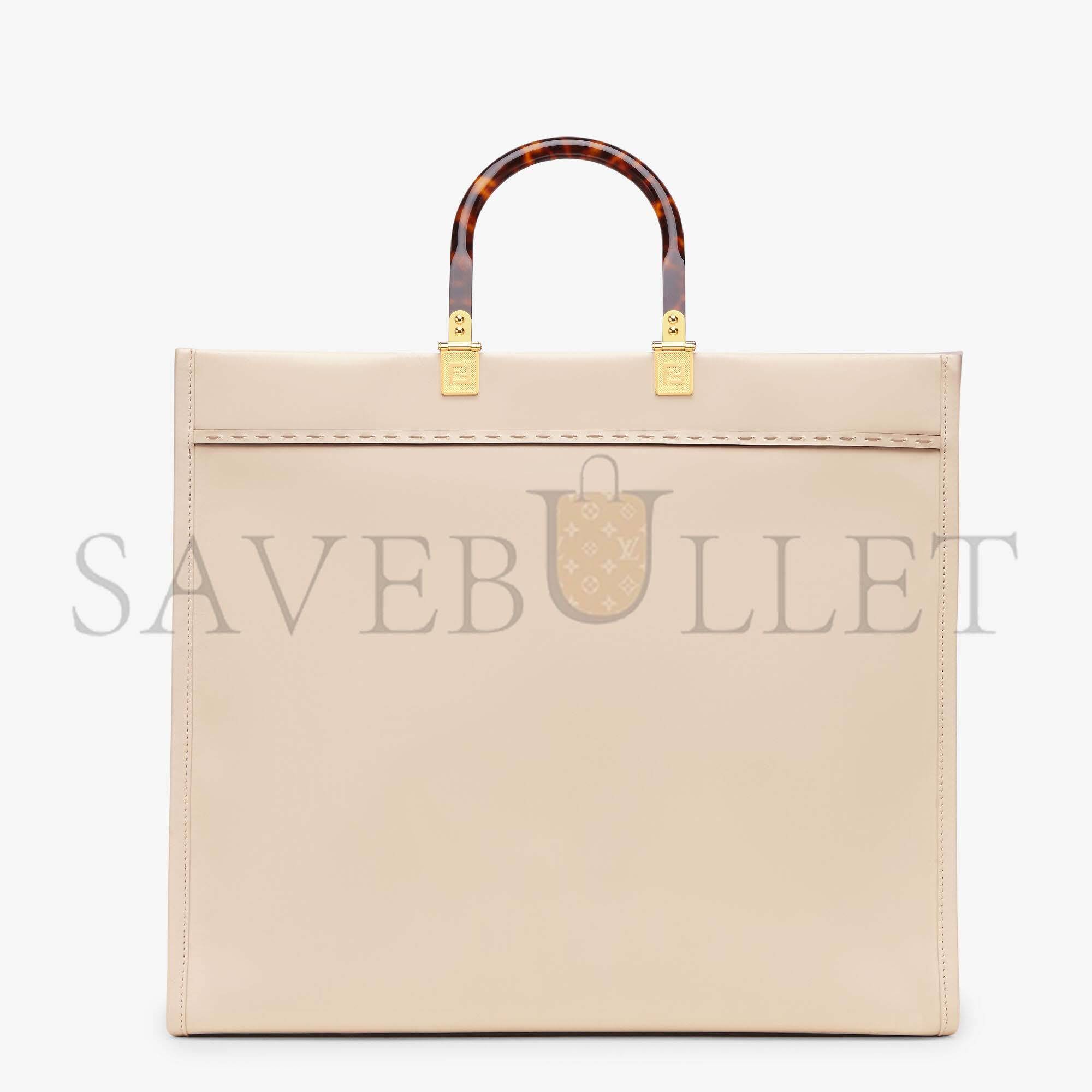 F**di large F**di sunshine - pink leather shopper 8bh372abvlf1ba9 (40.5*35*21.5cm)