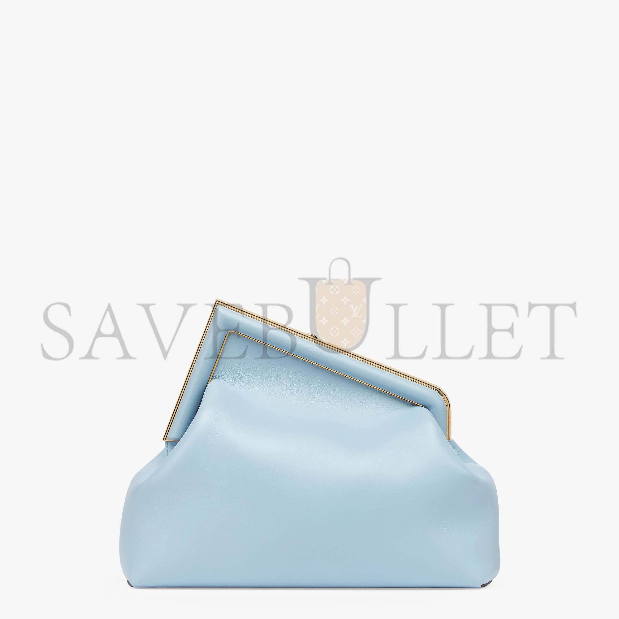 F**di first medium - light blue leather bag 8bp127abvef1993 (32.5*23.5*15cm)