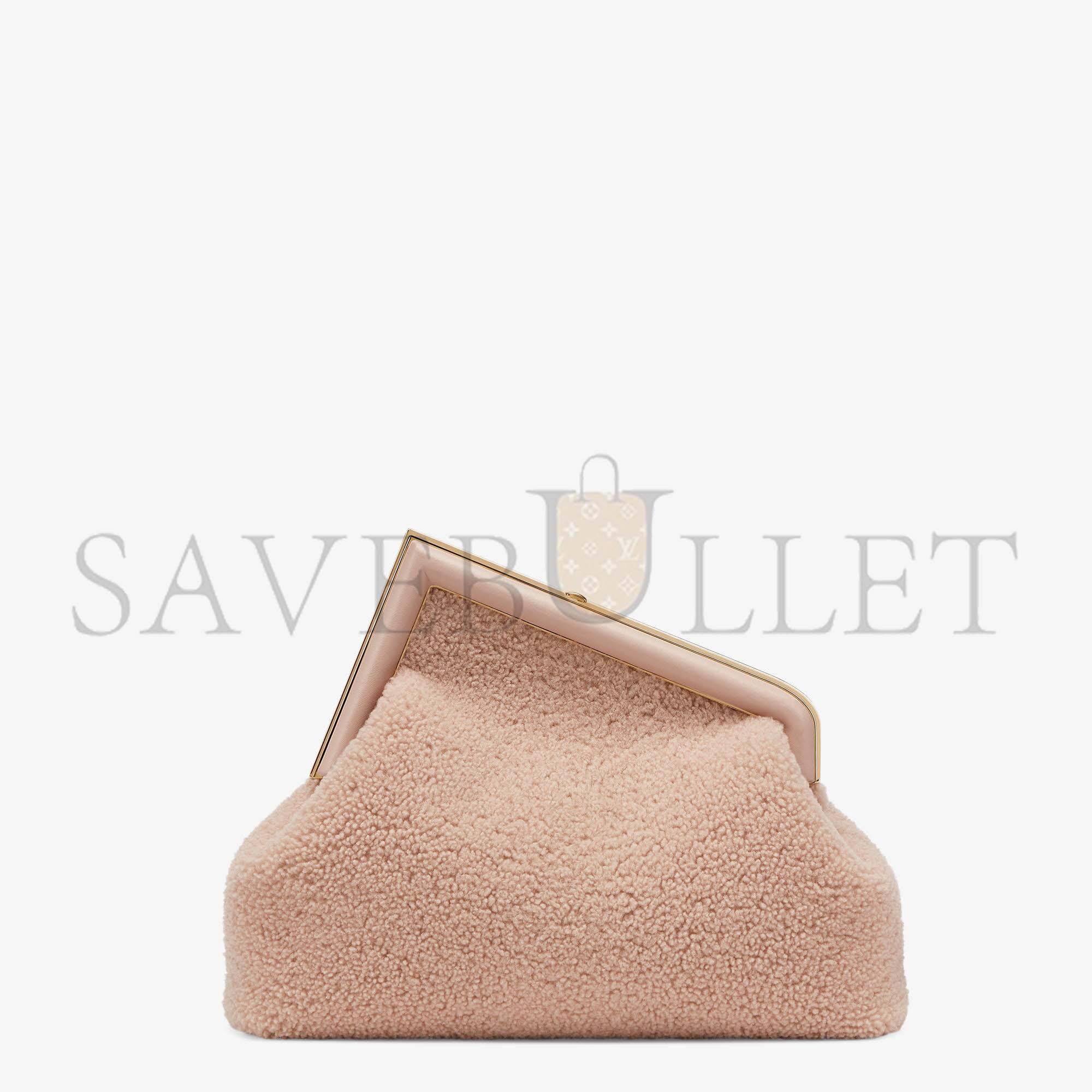 F**di first medium - pink sheepskin bag 8bp127ahnaf0h43 (32.5*23.5*15cm)