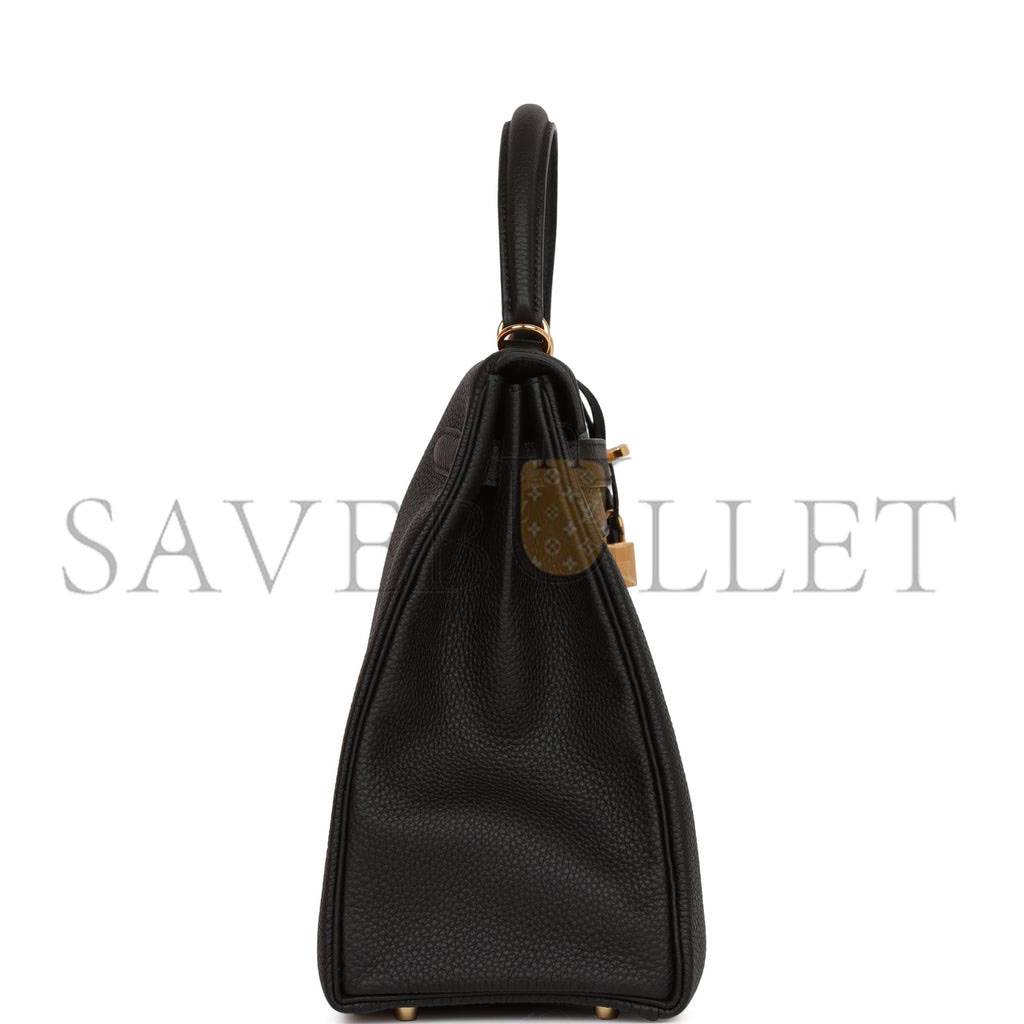 H**mes kelly retourne 35 black togo gold hardware (35*24*12cm)