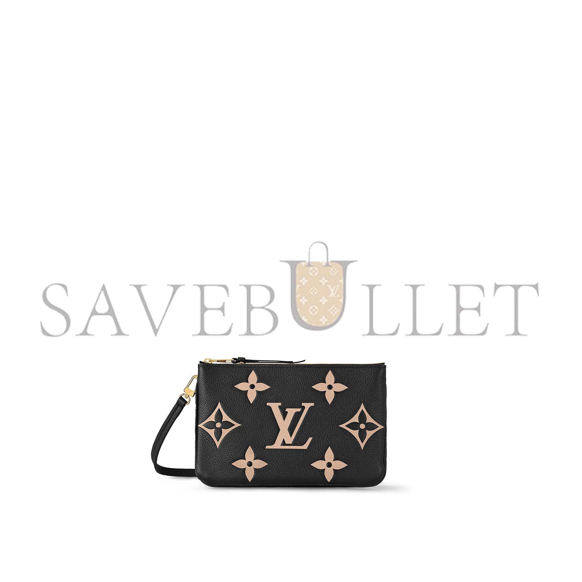 l**is V*t*n double zip pochette m80732 (20*12.5*3cm)