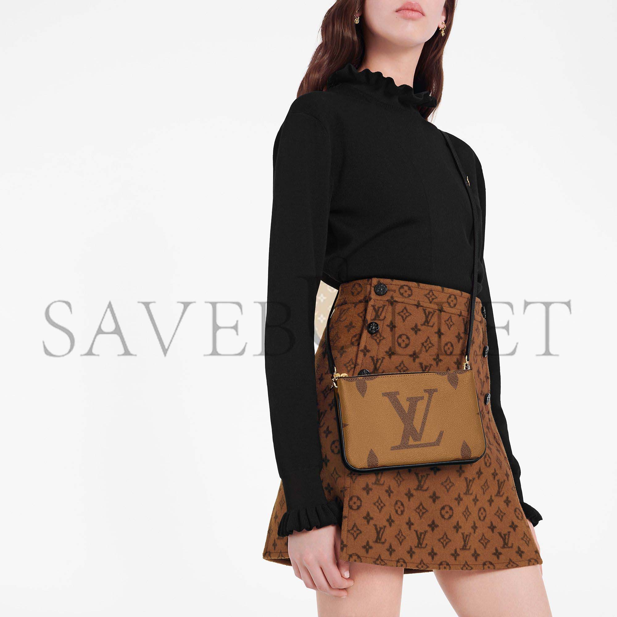 l**is V*t*n double zip pochette m69203 (20*12.5*3cm)