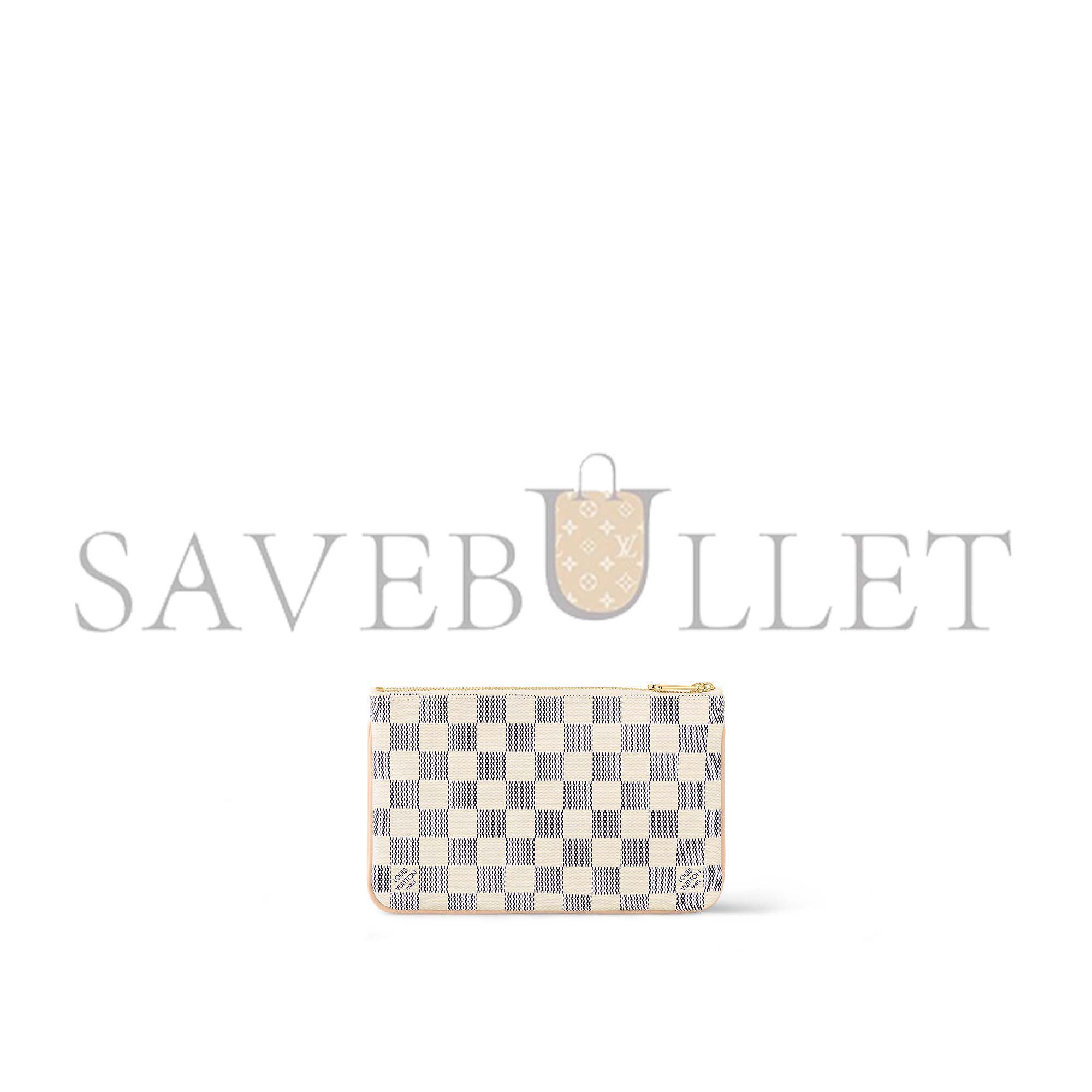 l**is V*t*n double zip pochette n60460 (20*12.5*3cm)