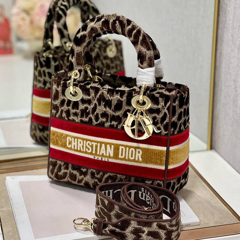 D*or medium lady d-lite bag m0565otgt_m918 (24cm*20cm*11cm)