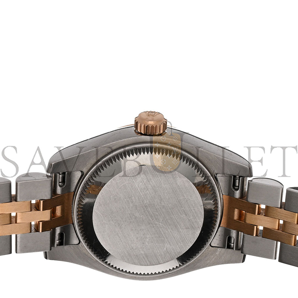 R*l*x stainless steel 18k everose gold diamond 26mm oyster perpetual datejust watch pink roman 179171