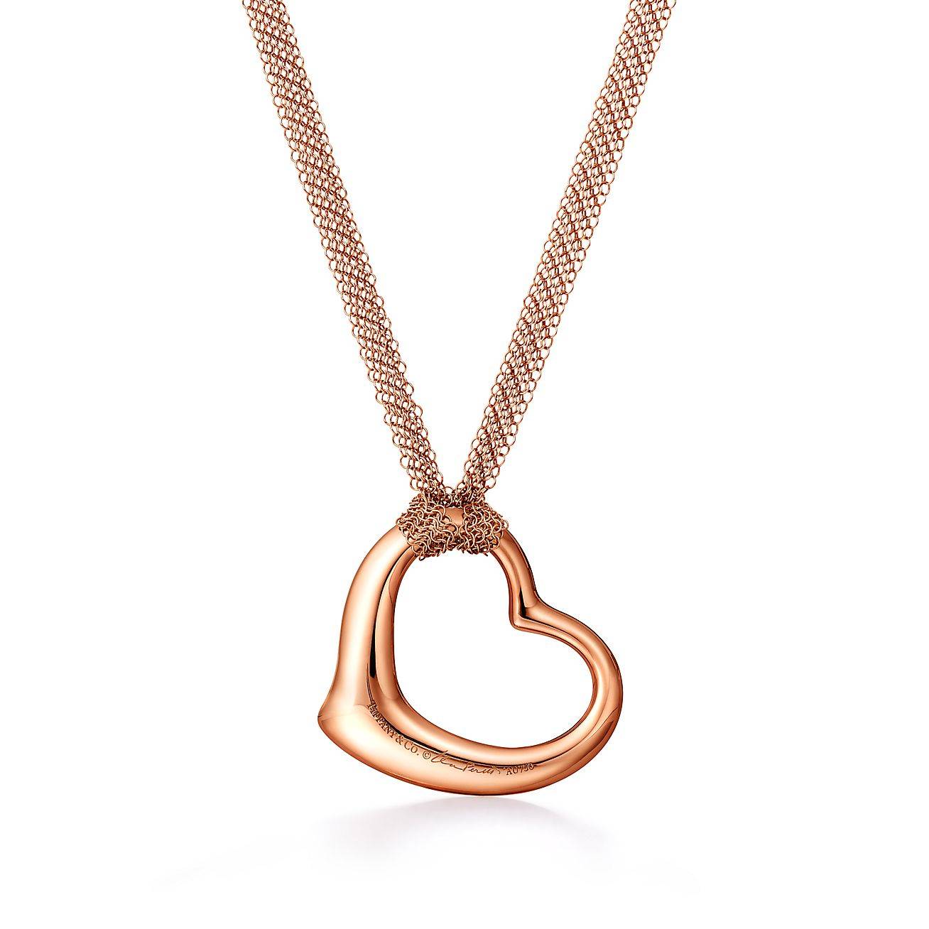 T*f*ny  elsa peretti® open heart mesh pendant