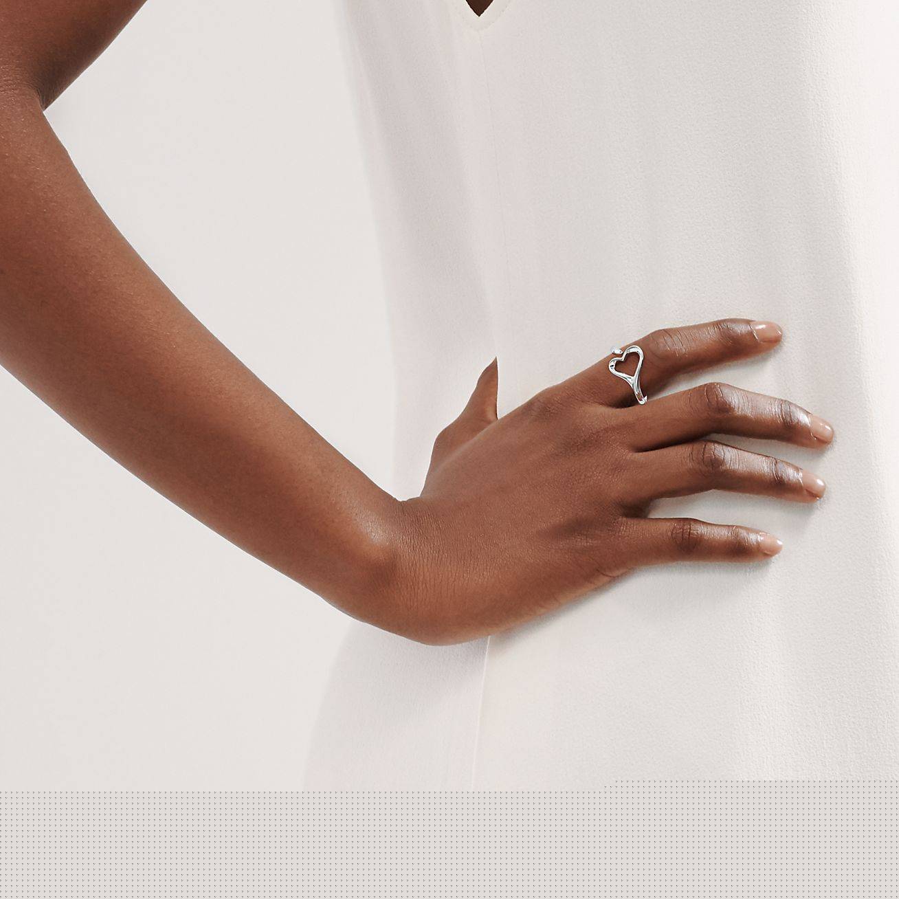 T*f*ny elsa peretti® open heart ring
