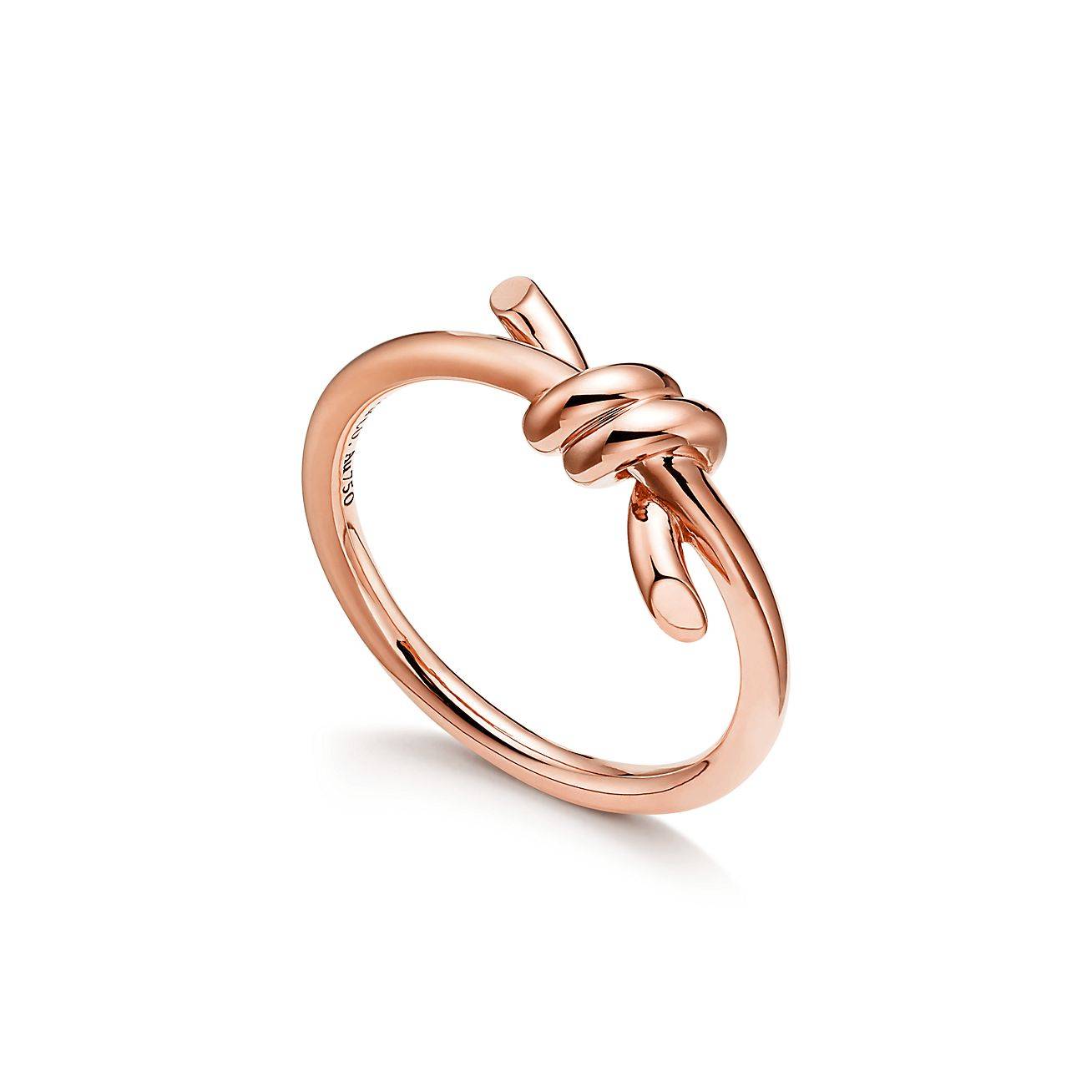 T*f*ny knot ring in rose gold