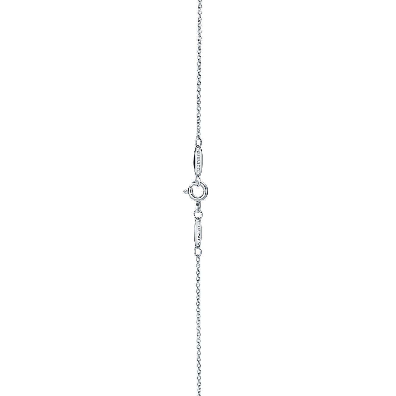 T*f*ny  elsa peretti® open heart pendant in silver, 11 mm