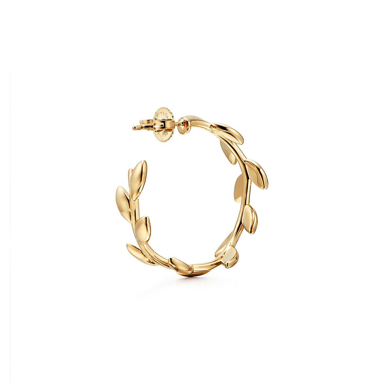 T*f*ny  paloma picasso® olive leaf hoop earrings