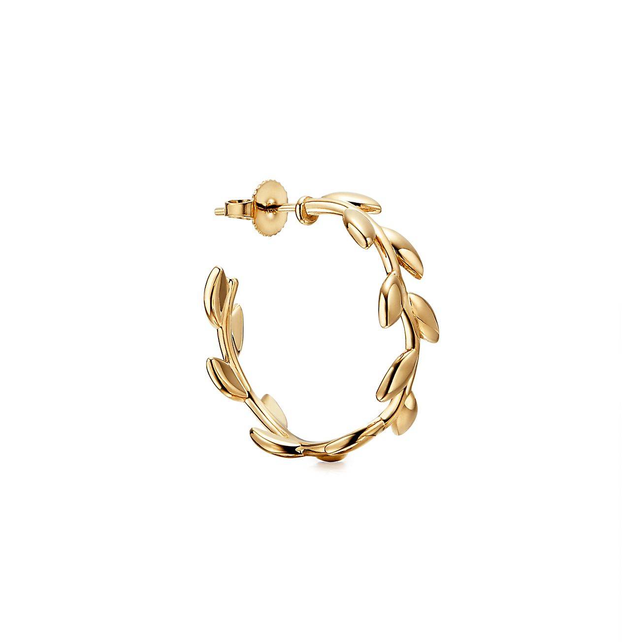 T*f*ny  paloma picasso® olive leaf hoop earrings