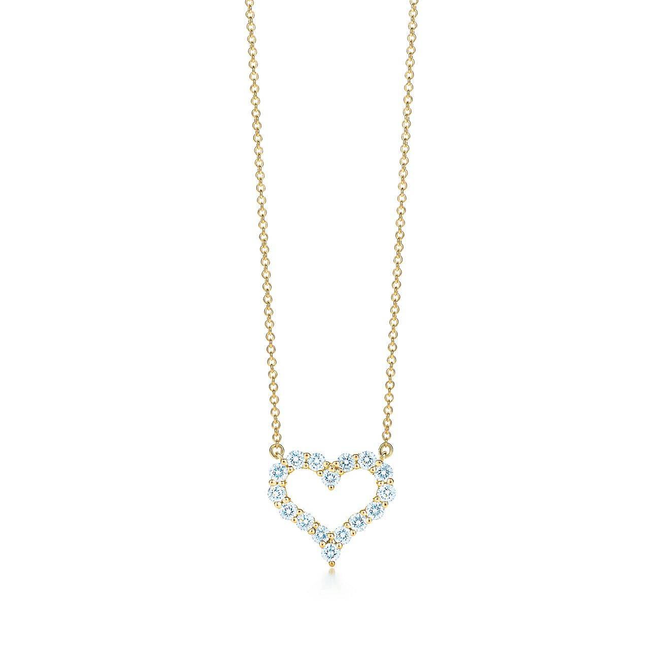 T*f*ny diamond heart pendant