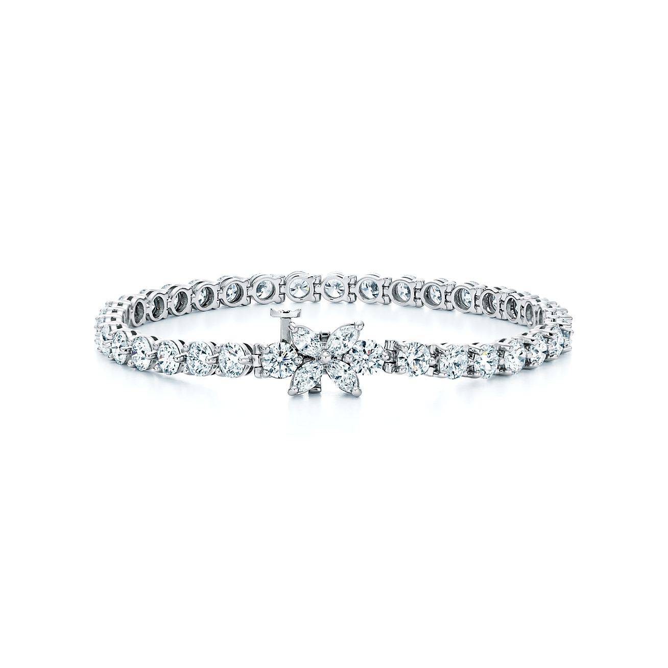 T*f*ny victoria® tennis bracelet in platinum with diamonds