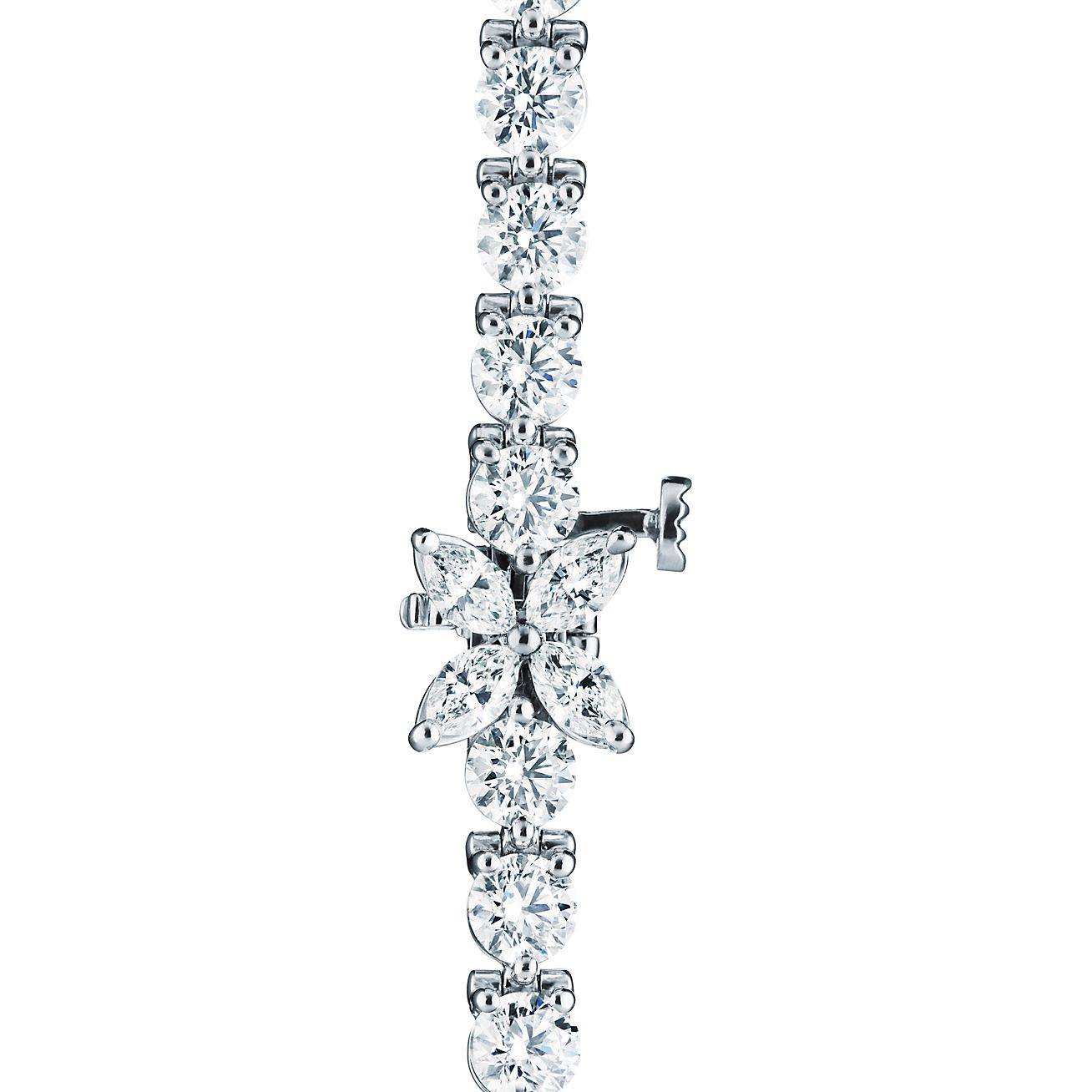 T*f*ny victoria® tennis bracelet in platinum with diamonds