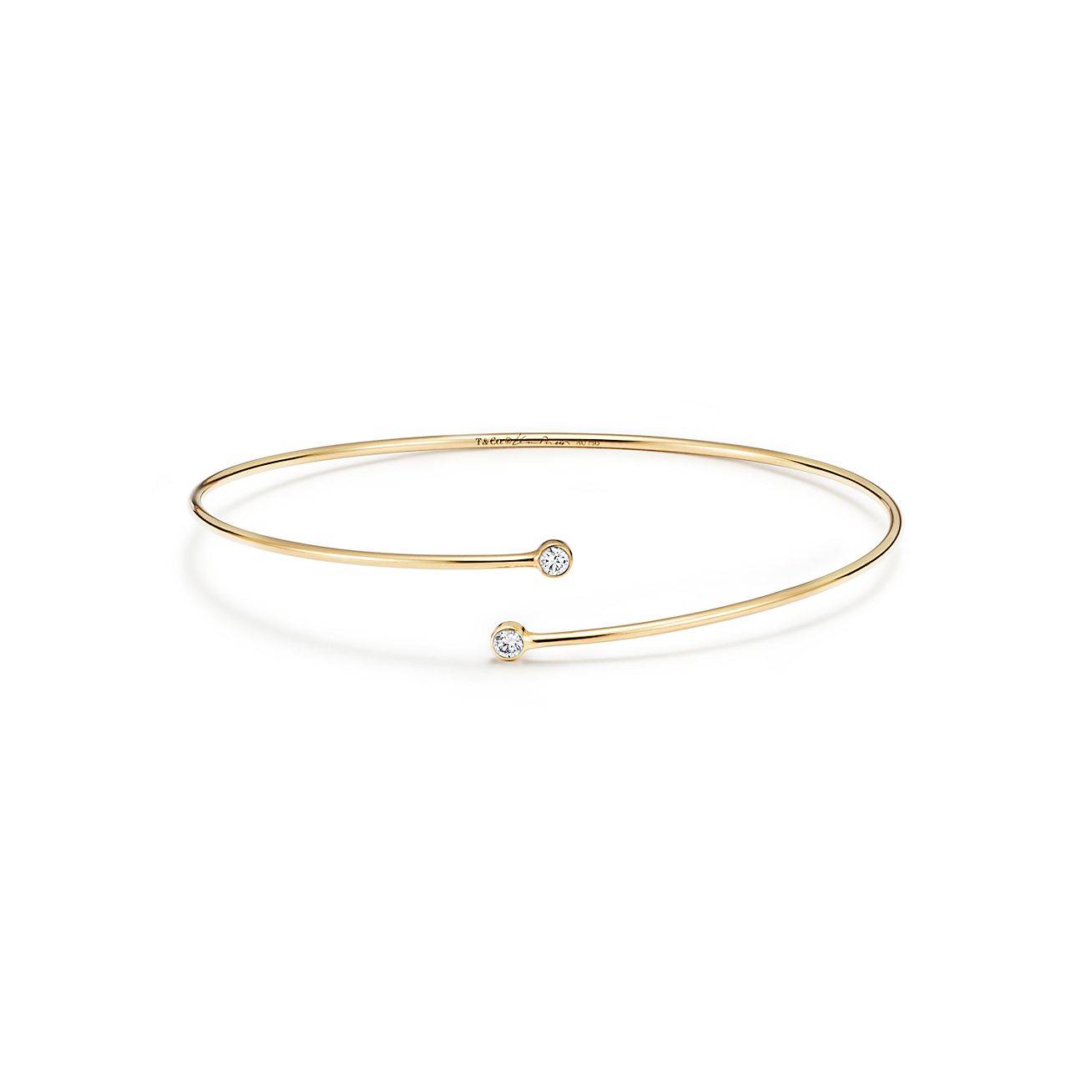 T*f*ny elsa peretti® diamond hoop single-row bangle